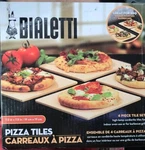 New Bialetti Pizza Tiles Serving Stone 4 Pieces 7.5X7.5 Cordierite Bbq Oven. Fixed Price $19.99.