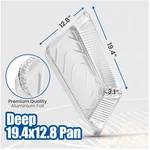 Aluminum Catering Trays - Large Steam Table Pans 21X13. Fixed Price $77.59.