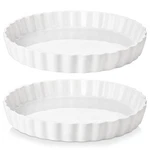 Lovecasa Porcelain Pan Quiche Baking DISH,10 Inch Non-stick 2 Piece. Fixed Price $25.99.