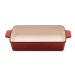 Gourmet Kitchen Cast Iron Rectangular Baking Pan (black Cherry Red) - 33CM. Fixed Price $180.93.