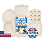 Emporio Kitchen Baking Pan Set - Nonstick Coating, Carbon Steel Bakeware Wit. Fixed Price $54.77.