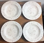 Mikasa Maxima "french Chintz" Rimmed Soup/salad Bowls Set Of 4. Fixed Price $20.00.