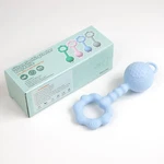 Baby Silicone Teether Rattle Toy - Sound Making Stick Handle. Fixed Price $11.99.