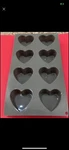 Berghoff Studio Silicone 8-CUP Heart Cake Mold. Fixed Price $14.99.