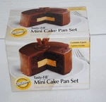 Wilton Tasty-fill Mini Cake Set Non-stick X 1/4" #2105-155. Fixed Price $19.99.