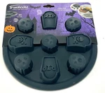 Trudeau Halloween Tomb & Skulls Mini Treat Cake Pan Silicone 9" Round New. Fixed Price $19.99.