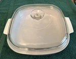 Corningware 10" With Lid MW-A-10 A-12-C White Casserole Browning Dish. Fixed Price $22.00.