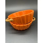 10 Strawberry Street Artisan Collection Orange Pumpkin Baking Dish Set Of 2. Fixed Price $28.00.