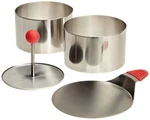 Ateco 4-PIECE Round Food Molding Set, 3.5 X 2.1 Rings, Press, Tamper. Fixed Price $52.08.