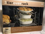 New Bed Bath & Beyond 3 Tier Collapsible Oven Rack - Dishwasher Safe. Fixed Price $27.99.