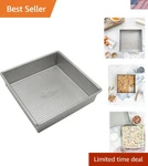 Bakeware Nonstick Square Cake Pan, 8 Inch, Aluminized Steel. Fixed Price $37.74.