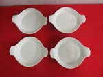 White Shallow Baking Casserole Serving Dishes Handles 8 1/4" Wp Brand. Fixed Price $22.90.