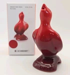 Rare Le Creuset 3 1/4" Red Stoneware Pie Bird Baking Cerise Open Box. Fixed Price $32.00.