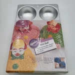 Vtg Wilton Mini Ball Single-serve Cakes Pan 2105-1760 Contain Molds 1.5". Fixed Price $19.98.