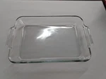 Anchor Ovenware Clear Glass Baking Dish Quart 9.5X13.5. Fixed Price $14.99.