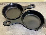 2-DIVERSIFIED Ceramics 5.5" Mini Black Skillet Fry Pan Ashtray Bowl 212 Usa. Fixed Price $18.39.