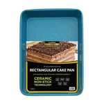 13X9X2" Ceramic Non-stick Cake Pan Commercial Weight, Blue Granite. Fixed Price $36.58.