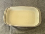 Pampered Chef Stone Small Gray Rectangle Baker 1421 6X9 Grey. Fixed Price $43.99.