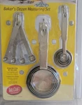 Tablecraft Bakers Dozen Measuring Cups And Spoons Stainless Steel 13 Pc New!!. Fixed Price $13.67.
