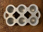 Nordic Ware Grand Popover Muffin Pan Heavy Cast Aluminum Graphite - 6 Cavities. Fixed Price $29.99.