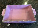 Chantal Small Rectangle Baking Dish 93.EDRT22 Rose Purple W/ Brown Trim 1.25 Qt. Fixed Price $18.69.
