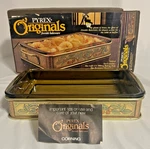 Vintage Pyrex Originals Fireside Bakeware 2325-F Qt Baking Dish Server Flaw. Fixed Price $39.99.