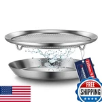 Wagensteiger Stainless Steel Mesh Tray Set W/ Drip Pan, Air Fryer Basket &. Fixed Price $57.32.