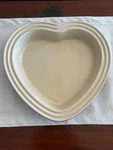 Creuset Red Ombre Valentine Heart Stoneware Baking Casserole Tart Dish. Fixed Price $44.99.