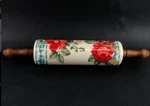Retired Pioneer Woman Floral Ceramic Rolling Pin 2012DMT (no Stand). Fixed Price $70.40.