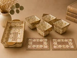Temp-tations Old Worl 7 Pc Bakeware Set By Tara New Ovenware Ceramic. Fixed Price $62.99.