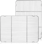 Cooling Set Of 2, Stainless Steel Large Baking Oven Rack, 16.5" X 11.5" Fit. Fixed Price $20.64.