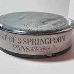 Bakers Advantage Roshco Set Of 3 Non-stick Steel Springform Pans. Fixed Price $22.14.