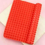 Silicone Baking Mat Red Pyramid Cooking Sheet Pan Oven Tray Pastry 16 X11". Fixed Price $7.99.