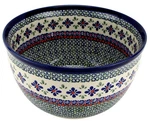 Polish Pottery 5-QUART Mixing Bowl Handmade Stoneware By Zaklady Boleslawiec. Fixed Price $259.00.