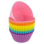 Freshware 12-PACK Silicone Jumbo Round Reusable Cupcake And Muffin Baking Cup.... Fixed Price $24.05.
