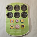 Wilton Easter 12 Cavity Spring Cookie Pan Bunny Eggs Basket Flower Chick Nwt. Fixed Price $10.24.