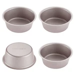Chefmade Mini Cheese Cake Pan Set, 4-INCH 4PCS Non-stick Round And Loaf .... Fixed Price $35.52.