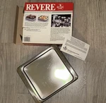Vintage Revere Ware 2518 Stainless Steel 8X8 Square Cake Pan Nos Box Korea. Fixed Price $65.00.