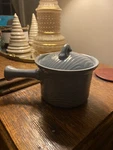 Temp-tations Woodland Grey Quick Cookers Small Pot With Lid Temptations. Fixed Price $12.00.