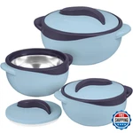 Pinnacle Insulated Casserole Dish With Lid 3 Pc. Set 2.6/1.5/1 Qt. Hot Pot Food. Fixed Price $67.99.