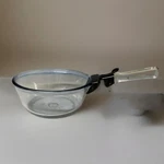 Pyrex Flameware Blue Tint 832 Saucepan 1QT Removable Handle Vintage. Fixed Price $23.99.