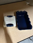 Emile Henry France For William Sonoma Mini Ruffle Ceramic Pie Pans & Bread. Fixed Price $55.00.