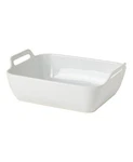 Denmark Tools For Cooks 1-PIECE Rectangular Stoneware Baking Dish Set, White. Fixed Price $9.99.