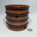 Set Of 4 Cermer Stacking Ramekin Flan Creme Brulee Dishes Spain R1027 Terracotta. Fixed Price $21.95.