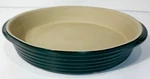 The Pampered Chef Stoneware Pie Plate 11 Inch Green Family Heritage Deep Dish Us. Fixed Price $20.99.