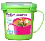 Sistema Microwave Soup Mug Cookware Cup Noodles Bowl Storage Lid Bpa Free Green. Fixed Price $9.88.