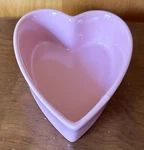 Chantal 93-HL11 6.5 Pink Heart Shaped Stoneware 1/4 CUP/0.29 Baking Dish. Fixed Price $22.05.