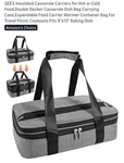 Qees Insulated Casserole Carriers For Hot Cold Food,double Decker. Fixed Price $17.99.