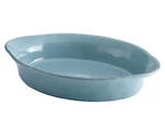 Rachael Ray Cucina Stoneware 2-QT Oval Baker Blue Read. Fixed Price $37.99.