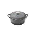 Denby Halo Cast Iron 4L Round Casserole, Medium, Gray. Fixed Price $214.07.